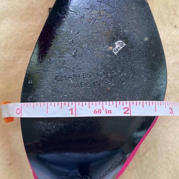 Charles Jourdan Hot pink Rhinestone Heels - Picture 12 of 12